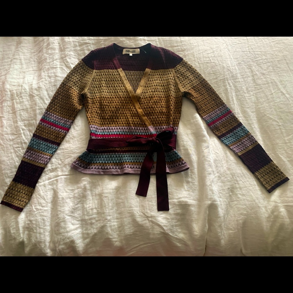 Gorgeous Diane Von Furstenberg 70s vibe cardigan